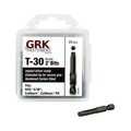 Grk Fasteners GRK Fasteners 2824753 T-30 x 2 in. Star Carbon Steel 0.25 in. Hex Shank Impact Power Bit - 25 Piece 2824753